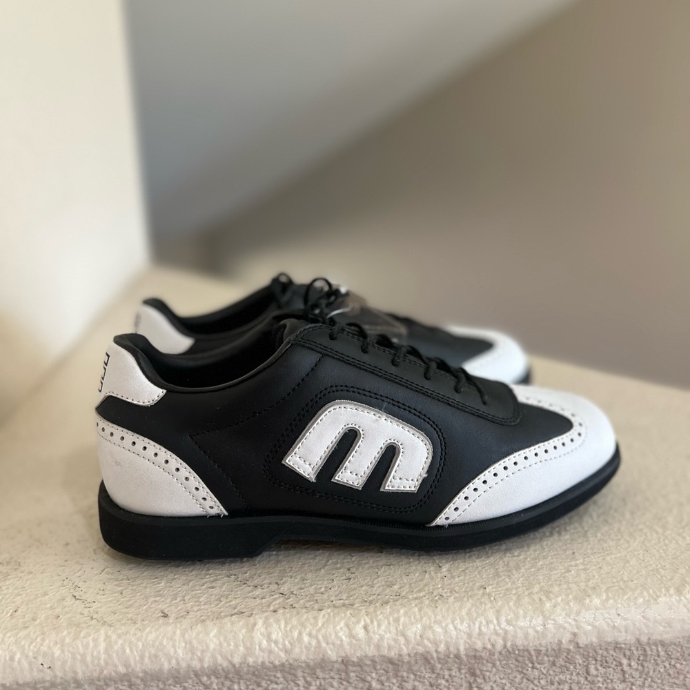 Vintage‎ Etnies White & Black Lo-Cut II Leather Golf Shoes  Men SZ 7 NEW NO BOX